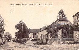 FRANCE - 88 - TRAMPOT - Grande Rue - Le Monument Aux Morts - Mathieu Edit - Carte Postale Ancienne - Autres & Non Classés