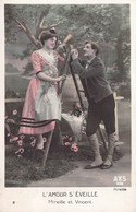 Théâtre - MIREILLE -   L' AMOUR S' EVEILLE - Mireille Et Vincent - Carte Postale Ancienne - Theater