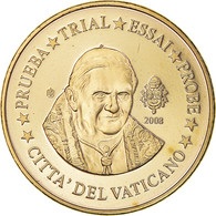 Vatican, 10 Euro Cent, 2008, Unofficial Private Coin, SPL+, Laiton - Privatentwürfe