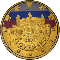 Slovaquie, 50 Euro Cent, 2009, Kremnica, Colorisé, SPL+, Laiton, KM:100 - Slovacchia