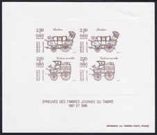 France   .   Y&T   .    Epreuves Bloc De 4      .   (*)        .    Neuf Sans Gomme - Unused Stamps