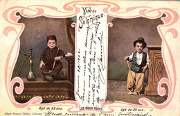 Vue De Salonique - Souvenir - Les Deux Nains - Types Personnages - Turquie Turkey - Turquie