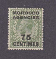 1925 Morocco British Post 217 MLH Overprint - # 163 - Neufs
