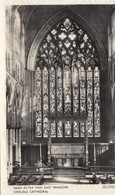 CARTOLINA  CARLISLE,CUMBERLAND/WESTMORLAND,INGHILTERRA,REGNO UNITO-CATHEDRAL-HIGH ALTAR AND EAST WINDOW-NON VIAGGIATA - Carlisle