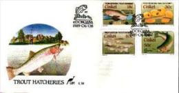 CISKEI, 1989,  Trout Hatcheries,  Mint First Day  Cover,  FDC 1.30 - Ciskei