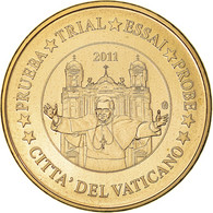 Vatican, 20 Euro Cent, 2011, Unofficial Private Coin, SPL+, Laiton - Privatentwürfe