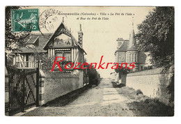 Hermanville Villa "Le Pré De L'Isle" Et Rue De L'Isle  [14] Calvados CPA France Frankrijk Carte Postale Animee - Other & Unclassified