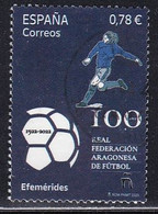 2023-ED. 5631 - Efemérides. Centenario Real Federación Aragonesa De Fútbol- USADO - Oblitérés