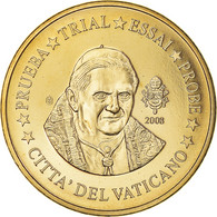 Vatican, 50 Euro Cent, 2008, Unofficial Private Coin, SPL+, Laiton - Privatentwürfe