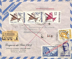 Ad6086 - ARGENTINA - POSTAL HISTORY - REGISTERED AIRMAIL COVER To ITALY 1966 - Cartas & Documentos