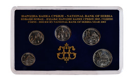 Serbia Coin Set 2003. UNC, NATIONAL BANK OF SERBIA (MINT) - Second Edition - Servië