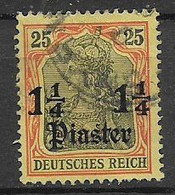 GERMANIA REICH UFFICI TEDESCHI NEL LEVANTE 1900 SOPRASTAMPATI UNIF. 14  USATO VF - Andere & Zonder Classificatie