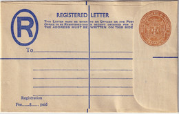 JAMAIQUE / JAMAICA - Registration Envelope (8c Fee, 3c Postage) Unused - Size F - Giamaica (...-1961)