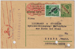 SERBIE / SERBIA - 1941 1d Postal Card Uprated Matching 1d Censored Belgrade To Germany - Serbia