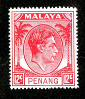 247 BCx Penang 1952 Scott 12 Mnh** ( All Offers 20% Off! ) - Penang