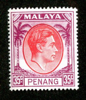 249 BCx Penang 1952 Scott 17 Mnh** ( All Offers 20% Off! ) - Penang