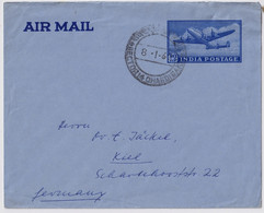 INDE / INDIA - 1962 - Air Mail Postal Envelope From CHANDIGARH To Kiel, Germany - Aerogrammi