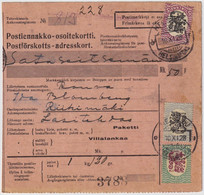 FINLANDE / SUOMI FINLAND 1928 HELSINKI To RIIHIMÄKI - Postiennakko-Osoitekortti / COD Address Card - Briefe U. Dokumente