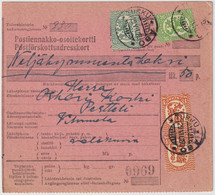 FINLANDE / SUOMI FINLAND 1927 TURKU-ÅBO To PERTTELI - Postiennakko-Osoitekortti / COD Address Card - Lettres & Documents