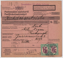 FINLANDE / SUOMI FINLAND 1928 HELSINKI To RIIHIMÄKI - Postiennakko-Osoitekortti / COD Address Card - Briefe U. Dokumente