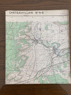 Carte IGN 1955 CHATEAUVILLAIN 5-6  COURBAN LOUESME VEUXHAULLES LAYER SUR ROCHE BISSEY LA COTE MONTIGNY SUR AUBE - Cartes Géographiques