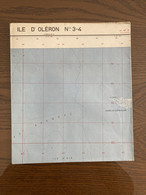 Carte IGN 1960 ILE D'OLERON 3-4  ILE D'AIX FOURAS CHATELAILLON PLAGE - Cartes Géographiques