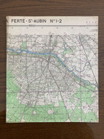 Carte IGN 1958 LA FERTÉ SAINT AUBIN 1-2  MEZIERES LES CLERY SAINT CYR EN VAL - Cartes Géographiques