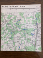 Carte IGN 1958 LA FERTÉ SAINT AUBIN 5-6  ARDON JOUY LE POTIER MARCILLY EN VILLETTE - Cartes Géographiques