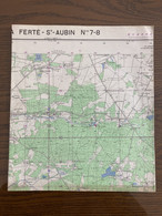 Carte IGN 1958 LA FERTÉ SAINT AUBIN 7-8  MARCILLY EN VILLETTE VIENNE EN VAL - Cartes Géographiques