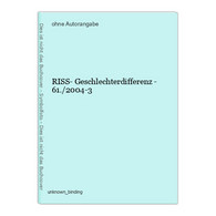 RISS- Geschlechterdifferenz - 61./2004-3 - Psychology