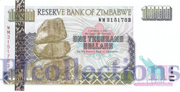 LOT ZIMBABWE 1000 DOLLARS 2003 PICK 12b UNC X 5 PCS - Zimbabwe