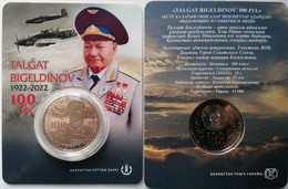 KAZAKHSTAN NEW 2022 COIN  IN THE BLISTER ''TALGAT BIGELDINOV..100 YEARS'' ..''NOTABLE EVENTS AND PEOPLE'' - Kazakistan