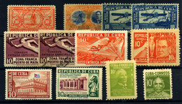 Cuba (Urgentes) Nº 2*, 3/6 Usados, 6*, 7/9**, 11/12**, 15*, 16 Usado. Año 1899/953 - Francobolli Per Espresso