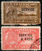 Travancore,1942 Service,used,as Scan - Travancore