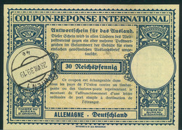 1939, OSTMARK: Deutscher Internationaler Antwortsschein Gestempelt "WIEN 1 28.VIII.39" - Andere & Zonder Classificatie