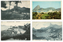 Lot 4 X CPA Cartes Postales Bresil Brazil Brasil Rio De Janeiro  Brazilie Old Postcards - Rio De Janeiro