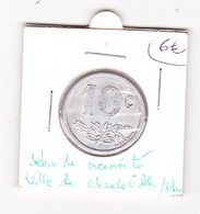 Jeton De Nécessité Ville De Charleville Et Sedan 1921 10 Cts - Monétaires / De Nécessité