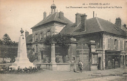 Chars * Place De La Mairie Et Le Monument Aux Morts * Commerce Magasin Villageois - Chars