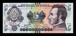 Honduras 5 Lempiras 2016 Pick 98c Sc Unc - Honduras