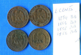 2  Cents  4  Pieces - 2 Centimes