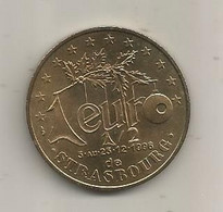 JC, Euros Des Villes, 1 1/2 Euro De STRASBOURG, Marché De NOEL,  2 Scans - Euros De Las Ciudades