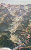 Val De Travers NE, Panorama De La Vallée, Litho (7934) - Travers