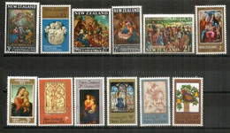 NEW-ZEALAND. Beau Lot De 12 Timbres Neufs ** Tous Différents NOËL / CHRISTMAS. Lot # 3 - Vrac (max 999 Timbres)