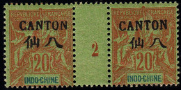 CANTON - N° 23 - MILLÉSIME 2 BRISÉ. - Unused Stamps