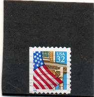 ETATS-UNIS       32 C   Date En Bleu  1995    Y&T : 2339  Coté Gauche Non Dentelé     Oblitéré - 3. 1981-...