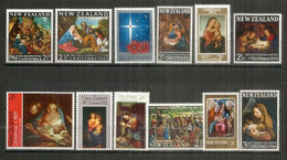 NEW-ZEALAND. Beau Lot De 12 Timbres Neufs ** Tous Différents NOËL / CHRISTMAS. Lot #  7 - Vrac (max 999 Timbres)