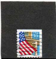 ETATS-UNIS       32 C   Date En Bleu  1995    Y&T : 2339  Coté Droit Et Haut Non Dentelés     Oblitéré - 3. 1981-...