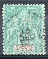 INDE Timbre-poste N°4 Oblitéré TB Cote 5€00 - Used Stamps