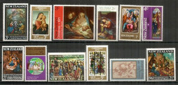 NEW-ZEALAND. Beau Lot De 12 Timbres Neufs ** Tous Différents NOËL / CHRISTMAS. Lot #  9 - Vrac (max 999 Timbres)