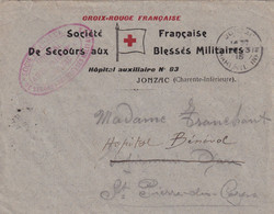 Thème Croix Rouge - France - Enveloppe - Red Cross